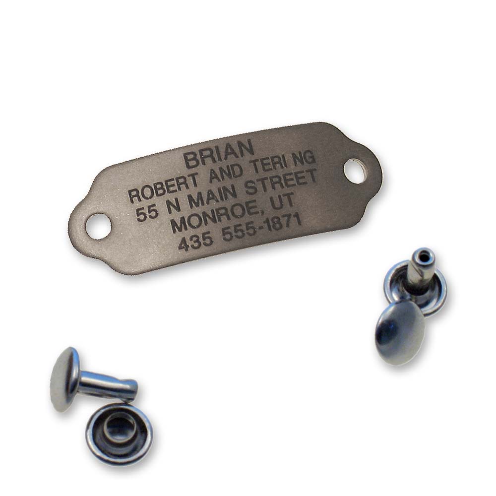 Rivet-On Dog Tags, - Lucky Pet